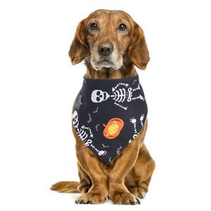 Halloween Dog Cotton Scarf Bib Grooming Accessories Bandage Collar for Small Medium Large Pet Fashion Design
