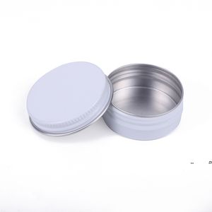 new 15ML Metal Aluminium Bottle Tins Lip Balm Containers Empty Jars Screw Top Tin Cans EWA6388