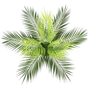 装飾的な花の花輪2PCSシミュレーションSAGO CYCAS DECOR Garden Ornament Husewarming Gift Party