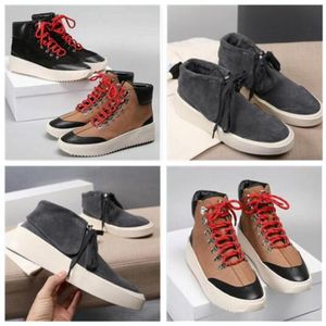 Alt Deri toptan satış-Erkek Moda Çizmeler Klasik Colorblock Yüksek Üst Düz Sneakers Tasarımcı Shoess Açık Çizmeler Düşük Üst Dermis Sneakerss Boyutu