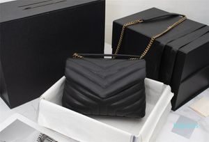 Tasarımcı-Yüksek kaliteli çanta Bayanlar Messenger Çanta Klasik Su Dalga Moda Zincir Bayanlar Omuz Çantası Boyutu: 24 cm