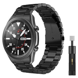 Ingen gap Design Metal Band för Samsung Galaxy Watch3 45mm Strap 22mm Rostfritt Stål Armband Galaxy Klocka 46mm / Gear S3 Wristband H0915