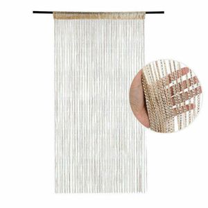 100*200CM Door Windows Hanging Beaded Decors Curtain String Summer Fly Insect Screen Tassel Panel Curtains Door Home Decor 210712