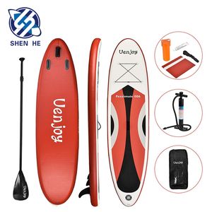 Shen He PVC Surfing SUP Standup Racing Opblaasbare Surfboard Brands Stand Up All Round OEM Style Isup Flower Paddle Board