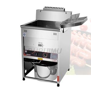 Máquina de fritadeira controlada por temperatura elétrica de gás vertical Máquina de fritura de fritura de fritura profunda