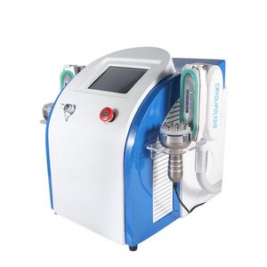 4 IN 1 360 Degree Cryolipolysis Vacuum Cryo Therapy Body Contouring Slimming Machine With Ultrasonic Cavitation RF
