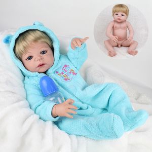 22 Realistic Toddler Boy Boneca Reborn Bebê Bonecas Completo Body Vinil Silicone Recém nascido Xmas Bday Festival presentes