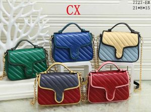 Top Quality Classic PU Leather Crossbody Bag Gold Silver Chain Hot Sell New Women Handbags Shoulder Bags Tote Messenger 21*8*15cm