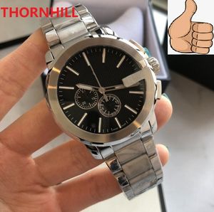 Alle Sub Dials Work Herren-Armbanduhr aus japanischem Quarz-Batteriewerk, Saphirglas, 43 mm, Wochenkalender, 904L-Edelstahl, lässiger Großhandelspreis, Top-Kalender-Armbanduhr