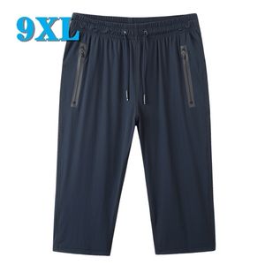 Mäns Shorts Sweatpants Summer Style Casual Män Stora byxor Sportkläder Sport Jogger Byxor Övervikt Plus Storlek 210806