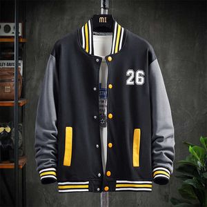Hip Hop Streetwear Baseball Jacket Coat Ben Broderi Standup Krage Japansk Streetwear Bomber College Jacka 211013