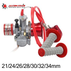 Alconstar mm Motorcycle PWK Carburetor With Hand Grips Air Intake Cup T T Engine ATV UTV Off Road Pit Bike Fuel System