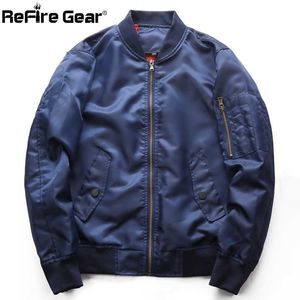 ReFire Gear Autunno Bomber Giubbotti Uomo Esercito Combattimento Pilota MA-1 Giubbotti militari Soldati tattici Forza Moto Abiti primaverili X0621