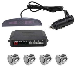 Imposta Kit sensore di parcheggio a LED auto 4 sensori 22 mm Indicatore di allerta audio inversa Accessori per veicoli Accessori posteriori della vista