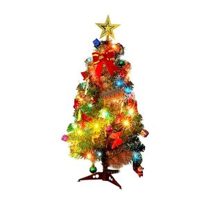 Dekoracje świąteczne 45 cm drzewo z LED Light and Year Home Decoration Decoration Tabletop Sosna Xmas