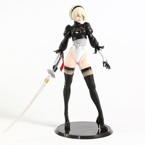 30cm 애니메이션 게임 니어 : Automata 2B Yorha No.2 유형 B PVC 액션 피규어 컬렉션 모델 장난감 크리스마스 선물을위한 Brinquedos X0526