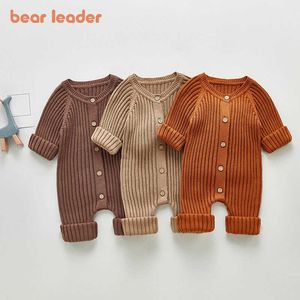 Bear Leader Toddler Baby Bambino Coreano Abbigliamento Abbigliamento Fashion Nefant Boys Maglia Autumn Tangsuits Born Born Girls Girls Abiti Abiti 210708