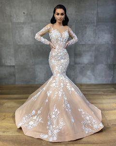 アイボリーレースアップリケビーズaso ebiアラビア2022ブライダルガウンシアークルーネックプラスサイズの花嫁のドレス