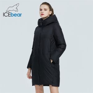 Produto Parka Mulheres à prova de vento e quente casual jaqueta acolchoada de algodão elegante casaco com capuz GWD20129D 211011