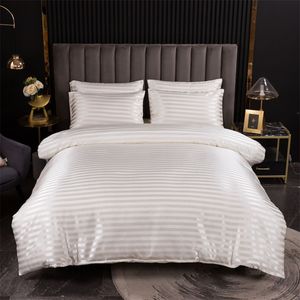 Wholesale striped duvets resale online - Nordic Solid Color Bedding Set Single King Queen Size Bedclothes x240 Duvet Cover Set Bed Linens Quilt Cover No Bed Sheet