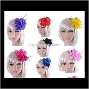 Jewelry Hat Wedding Ribbon Gauze Lace Feather Flower Mini Top Hats Fascinator Party Hair Clips Caps Homburg Millinery Ps1755 Ihayw Mlrzt