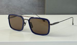 Navigator-Sonnenbrille für Herren, acht Marineblau/Schwarz-Braun-Gläser, sieht cool aus, Sonnenbrille mit UV400-Schutz, Brillen für den Sommer, mit Box