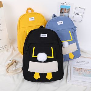 SenkeyStyle Kawaii Mädchen-Rucksack, lässiger japanischer Stil, Schulrucksäcke, Taschen für Frauen, Teenager, weiblich, schöner Enten-Rucksack