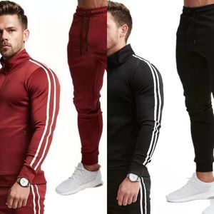 Mens Tracksuits 2021 Men Sets Polyester Breathable Thin Tracksuit Zipper Stand Collar Tracksuit Men Sport Fitness Men's Clothing X0610