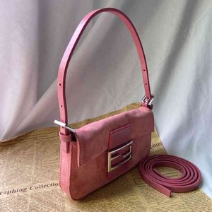 bolsa de clube rosa mini mensageiro pequeno quadrado pequeno um ombro camurça bolsa venda