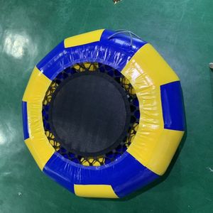 Wholesale trampoline toys resale online - High quality m ft outdoor Swimming Inflatable water trampoline Inflatable Floating Water Toy floating trampoline for sale