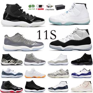 Jumpman 11 Basketball Shoes Concord Bred Jubilee Cool Grey Cap and Gown Legend Legend Blue Sneakers Platinum Tint Citrus Men Women Trainers