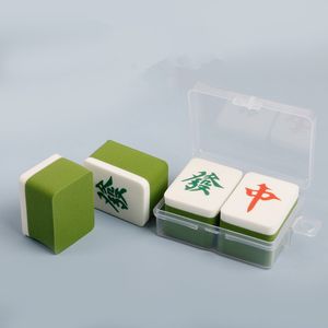 Make-up-Schwamm in Mahjong-Form, Foundation-Mischschwamm, makellos für flüssige Cremes und Puder, mehrfarbige Make-up-Schwämme mit Etui