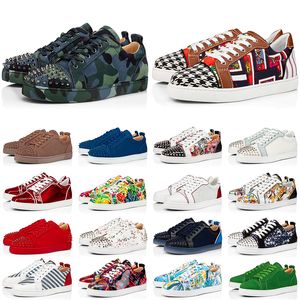 Wholesale white red bottoms for men for sale - Group buy men women red bottoms sneakers designer shoes low top black white Khaki Pink Sky Blue white Mint Green mens trainers spikes Jogging Walking