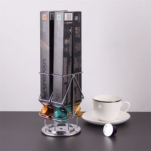 Nespresso Kaffekapslar Hållare Stativ Dispensing Tower Soporte Capsulas Nespresso Pods Lagringshyllor 211102