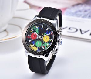 Marke Uhren Männer Multifunktions gummiband Quarz Kalender armbanduhr 3 kleine zifferblätter können arbeiten X89