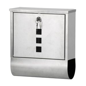 Bath Accessory Set Waterproof Stainless Steel Lockable Mailbox Spaper Holder Outdoor Mail Post Letter Box