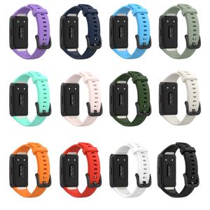 Silikonhandrband för original Huawei Honor Band 6 Smart Web Wristband Sport Armband Klockband för äraband 6 Partihandel