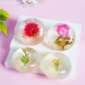 Clear Flower SoapsTea Herbal Essential Oils Handmade Natural Bar Soap Moisturizing Face & Body Cleanser T2I53155