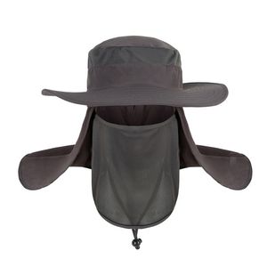 Cappello da sole estivo da uomo di moda all'aperto impermeabile e resistente ai raggi UV cappelli da pescatore da pesca punto parasole