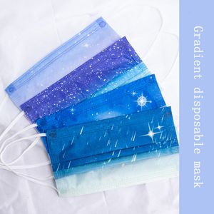 Dream starry sky anti-dust melt-blown cloth printing mask disposable adult masks