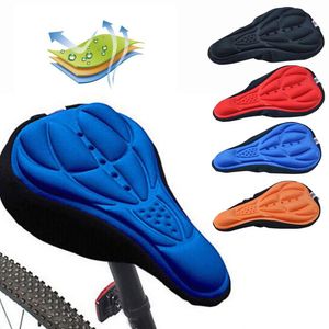 1pc 3D Soft Mountain Bike Cycling Extra Comfort Ultra Soft Silicone 3D Gel Pad Cushion Cover Bicycle Saddle Seat