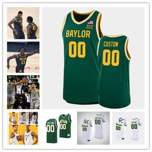 Maglia da basket cucita personalizzata NCAA Baylor Bears Jeremy Sochan Kendall Brown Jame Akinjo Langston Love Dain Dainja Mitchell Paul Austin Sacks Kijana Love