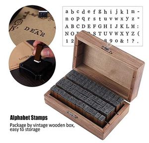 Wholesale teaching books for sale - Group buy Novelty Items Vintage Wood Alphabet Letters Stamp Symbols Children Teaching Diary Book