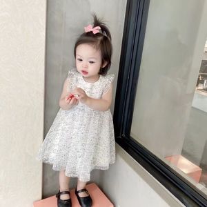 high quality Baby flower Kids girl dresses Princess Lace Tulle Tutu Backless Gown Formal Party Dress