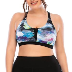 Йога наряд женщин спортивные бюстгальтеры Top Top Fitness Rungout Braout Bra Tops Braths Brants Tanks 3XL Plus Size