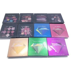 Top Qualit Makeup Brand Beauty Palette 9 Färg Mini Ögonskugga Palett 11Style Star Colors Eyeshadow DHL