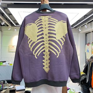 Mężczyźni Załoga Neck Hip Hop Hoodies Wysokiej Jakości Z Długim Rękawem Nowość Fleece Bluza Projektant Bluza Męska Moda Szkielet Drukowanie Bluzy Topy 465