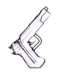 hookahs Pistol Bubbler Hand Held Colored Glass Gun Smoking Oil Burner Pipe Water Bongs Accessory Herb Pipes