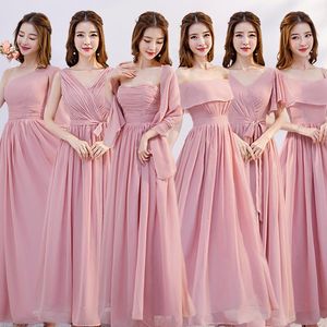 Partykleider Frauen Chiffon Prom Formale Kleider Abend Korea Janpanese Junior Brautjungfer Abschlussfeier Hochzeit Gast Vestidos Robe