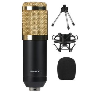 B.BMIC BM800 Mikrofon Condenser BM 800 Microphone With Mount For Radio Braodcasting Singing Recording KTV Karaoke Microphones